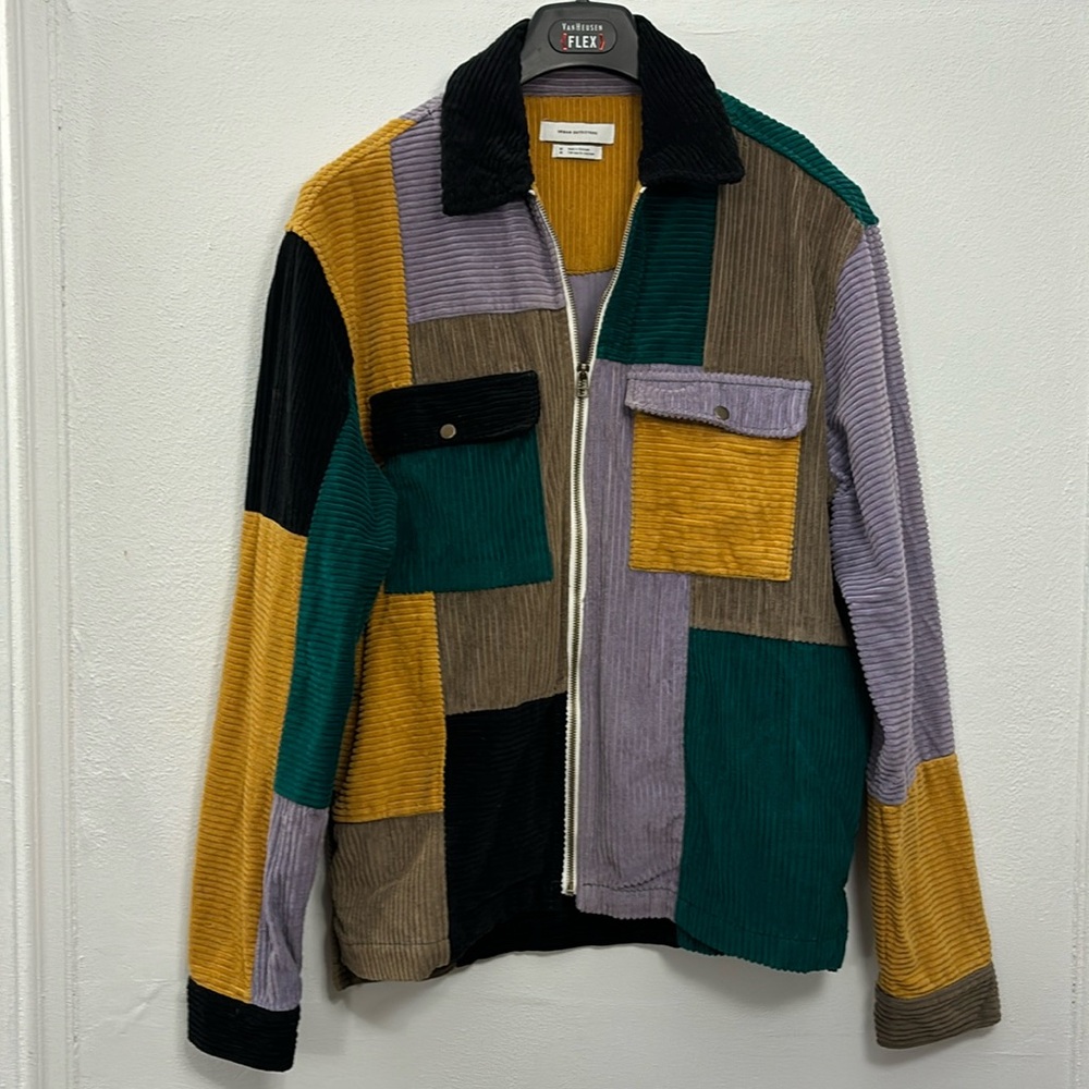Urban Outfitters Ryder Color Blocked Corduroy Zip Jacket - Sold Out